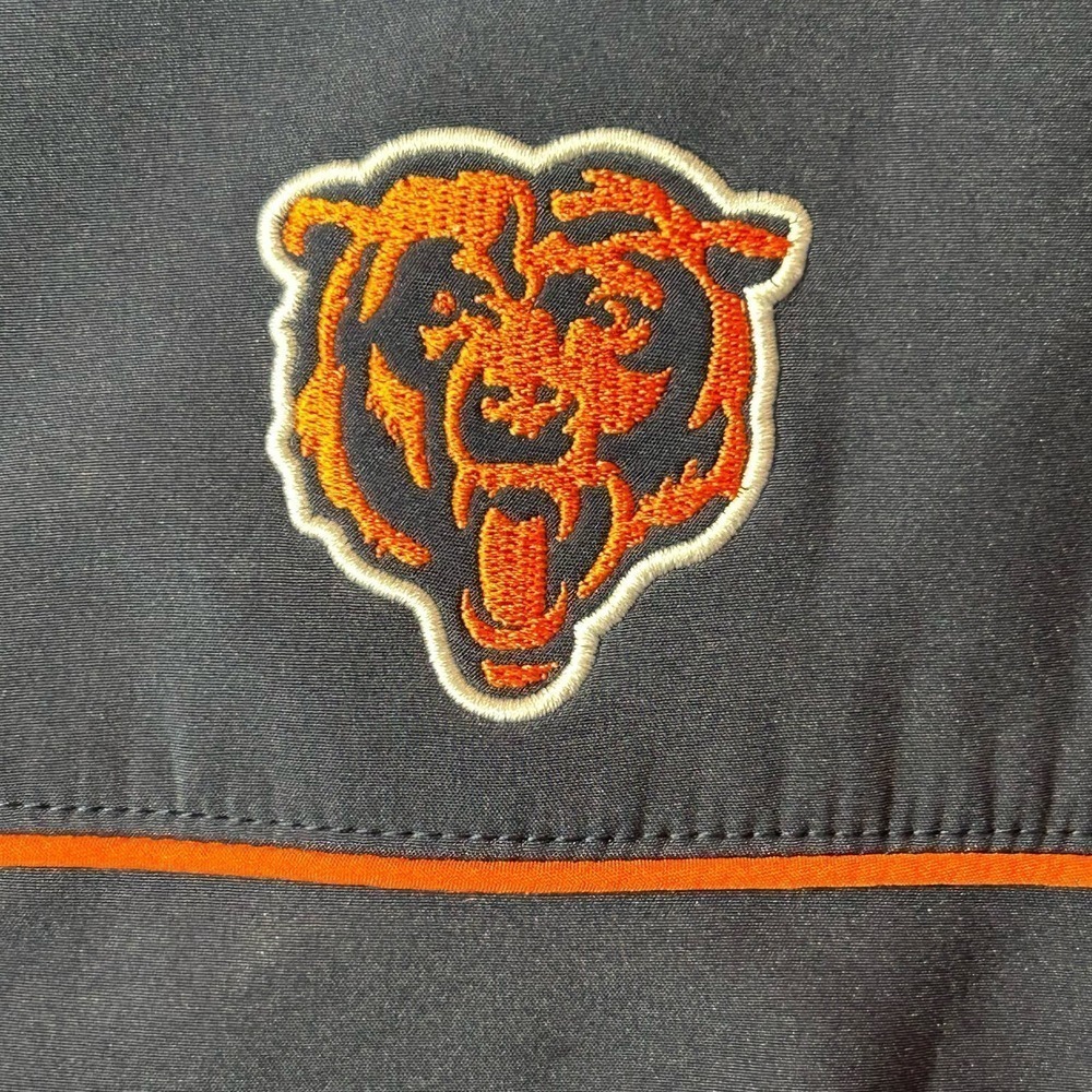 Chicago Bears Jacket Mens XL Blue Orange NFL Full Zip High Neck Jacket Football - Picture 4 of 11